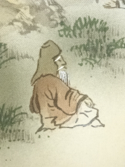 道具 ] - 道具 秀月筆 寿福蓬莱山水 肉筆絹本掛軸（共箱） | ネット
